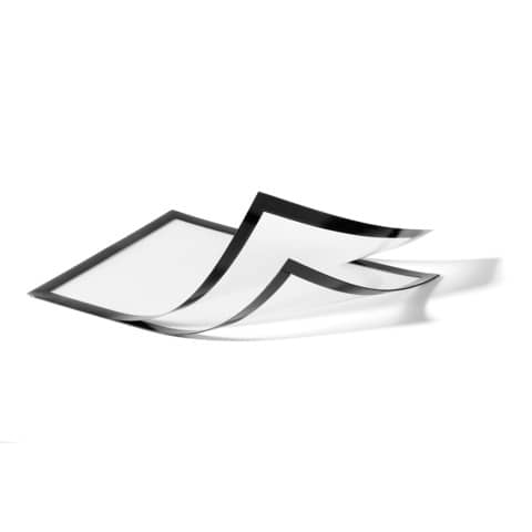 Cornici con pannello magnetico DURABLE DURAFRAME® MAGNETIC PLUS A4 nero 236x323mm  conf. 2 - 498501